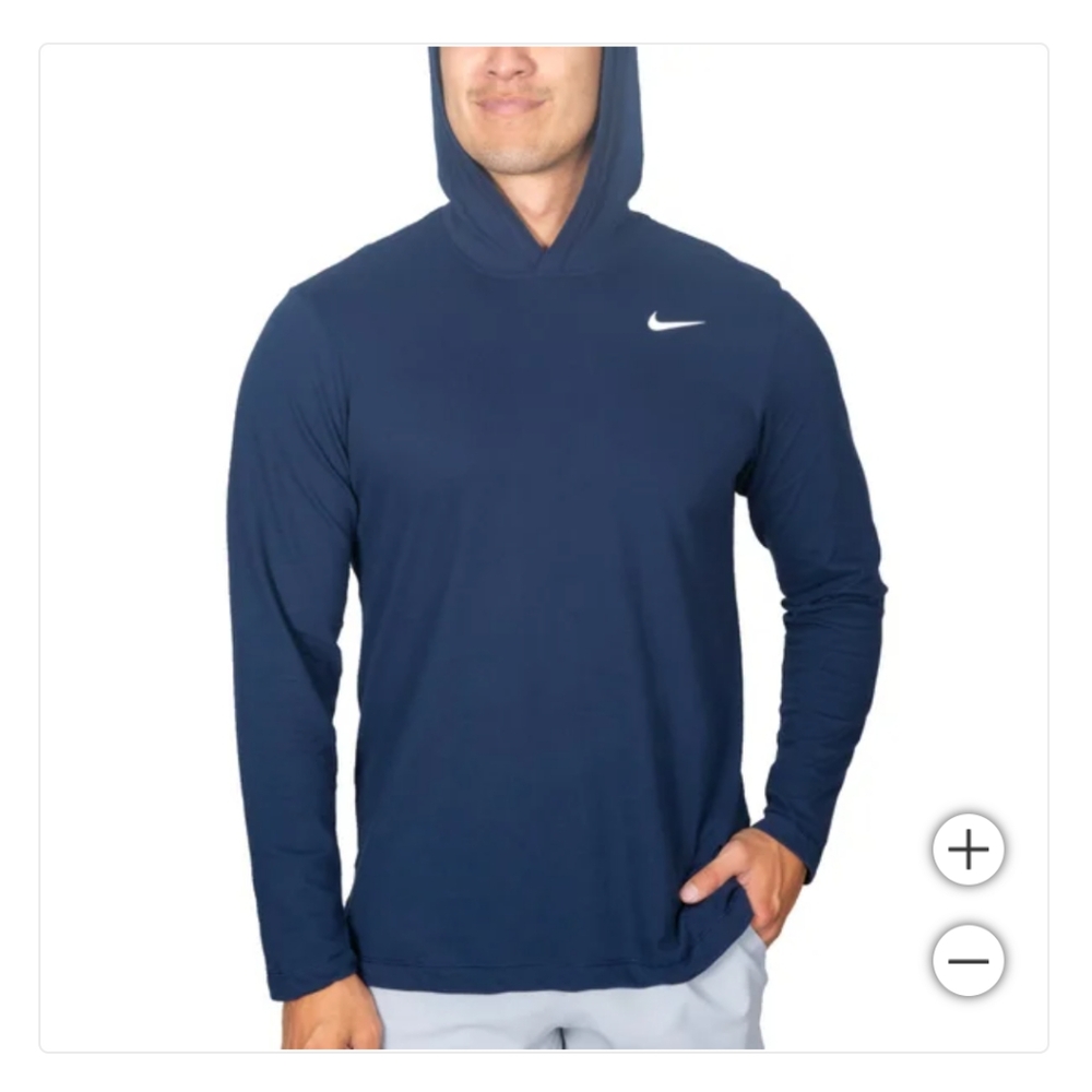 New Nike Men's Boys Dri-FIT Long Sleeve Hoodie Tee Wicking Select Color Size NWT
